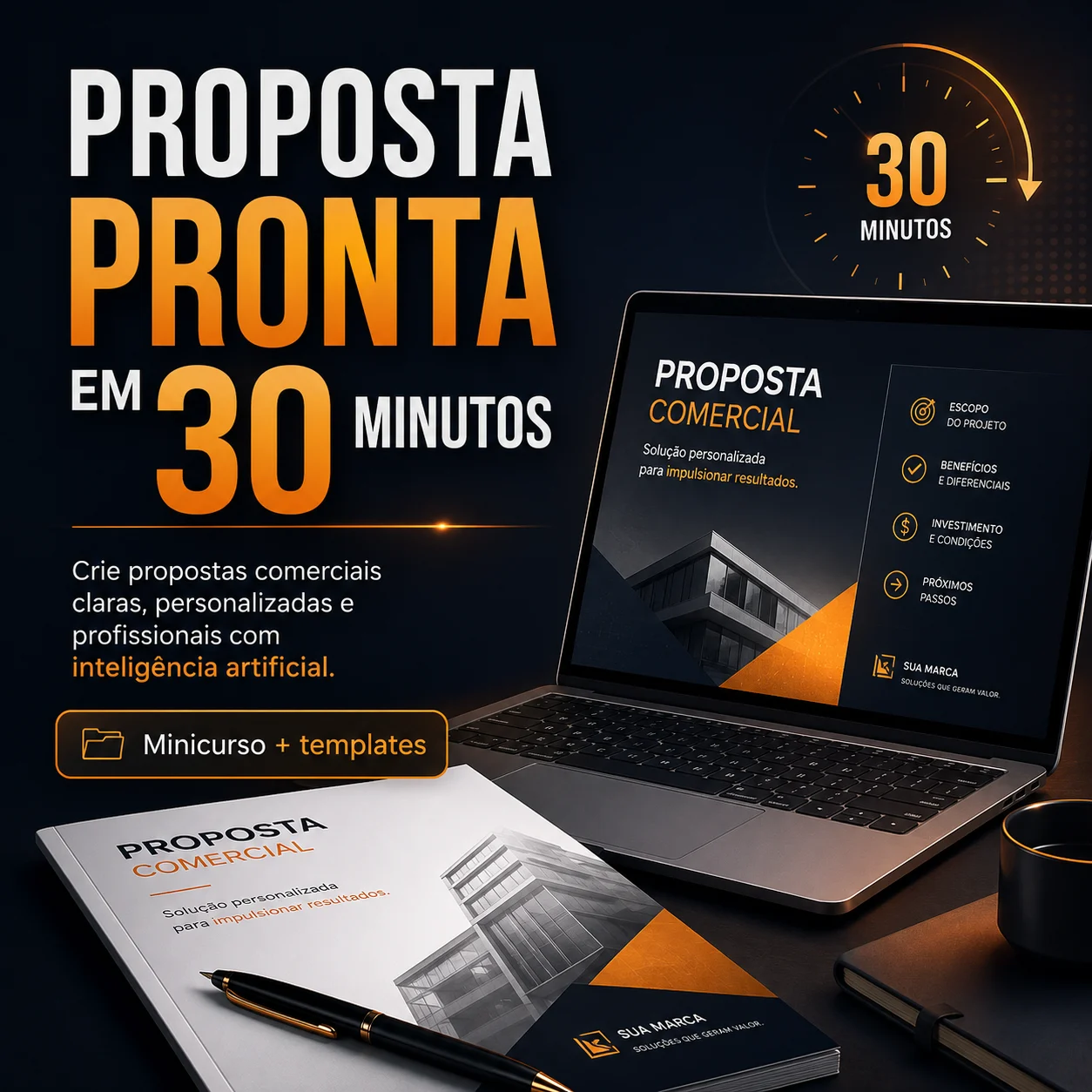 Capa oficial do minicurso Proposta Pronta em 30 Minutos